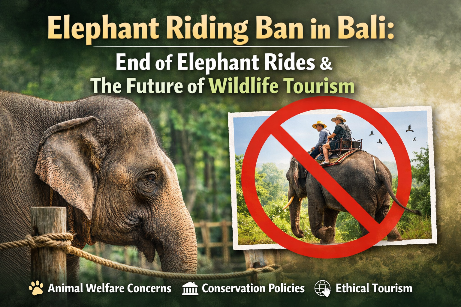 Elephant Riding Ban in Bali: Why Wildlife Tourism Is Changing in 2026
